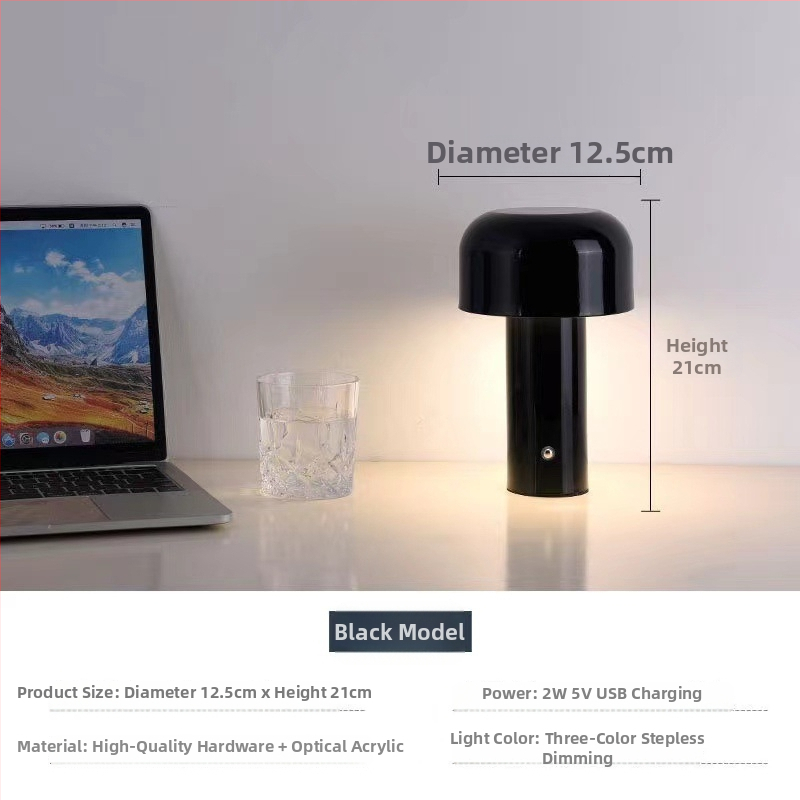 Aoda Lighting grybo stalo lemputė – šiaurietiško stiliaus, ES CE sertifikatas, naktinė lemputė, aplinkos apšvietimas, dekoracijos