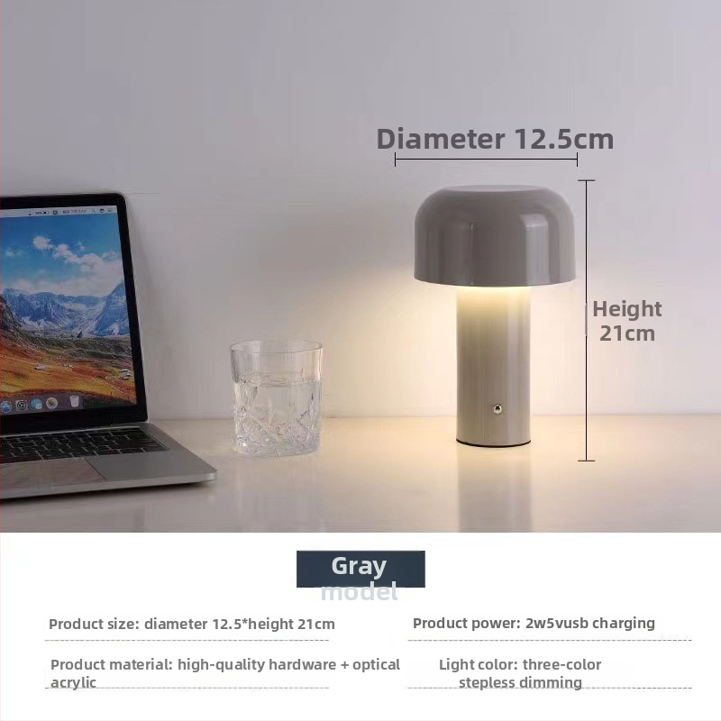 Aoda Lighting grybo stalo lemputė – šiaurietiško stiliaus, ES CE sertifikatas, naktinė lemputė, aplinkos apšvietimas, dekoracijos