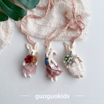 Bērnu tekstila kulons ar dzīvnieka karikatūru — Roku darbs, bērnu stils, auduma materiāls