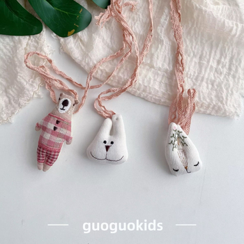 Bērnu tekstila kulons ar dzīvnieka karikatūru — Roku darbs, bērnu stils, auduma materiāls