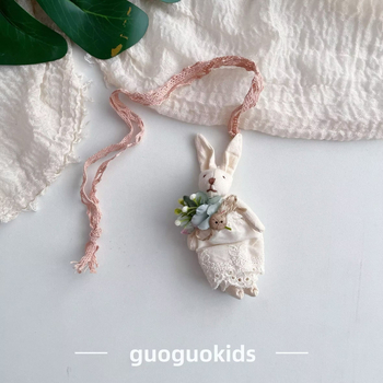 Bērnu tekstila kulons ar dzīvnieka karikatūru — Roku darbs, bērnu stils, auduma materiāls