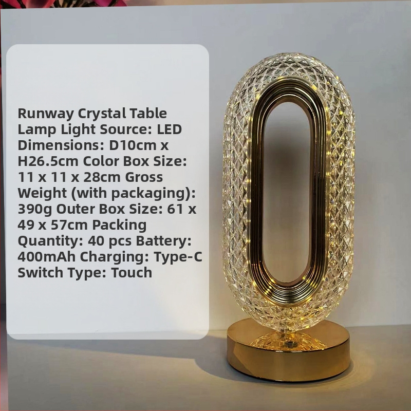 Galda lampiņa ar Zvaigzni un Mēnesi, mūsdienīgs minimālisma stils, modelis YL-014, materiāls plastika, spriegums ≤36V