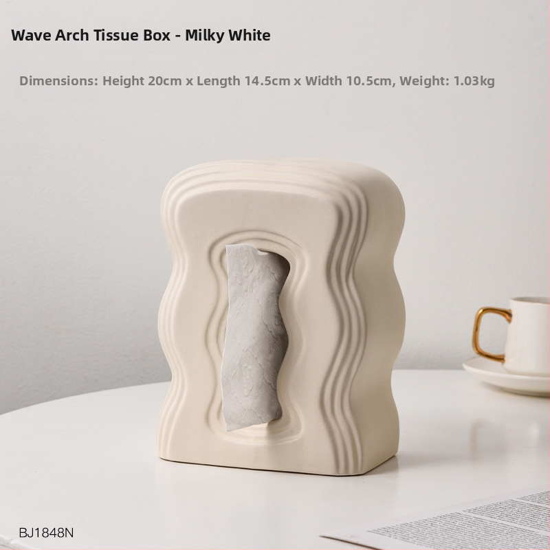 Servetėlių dėžutė iš rezino su akmeninės statulos dizainu, skandinaviškas stilius, namų dekoras, verslo dovana