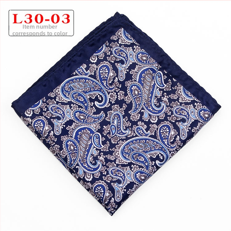 Джобна кърпичка - полиестерни нишки, извит кант, вечерно облекло, Пролет 2023