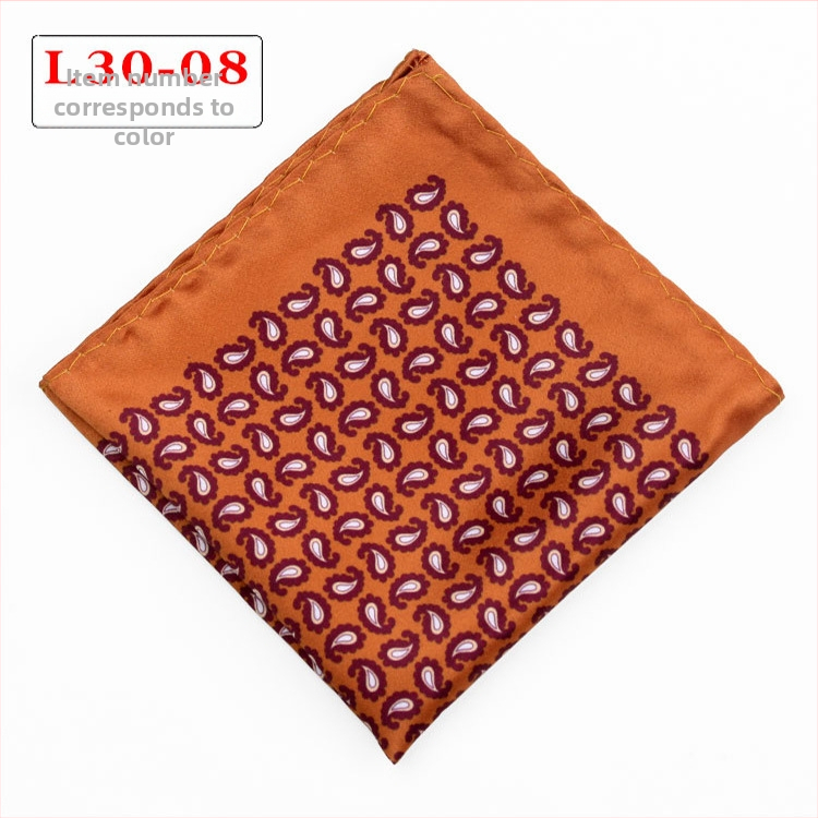 Джобна кърпичка - полиестерни нишки, извит кант, вечерно облекло, Пролет 2023