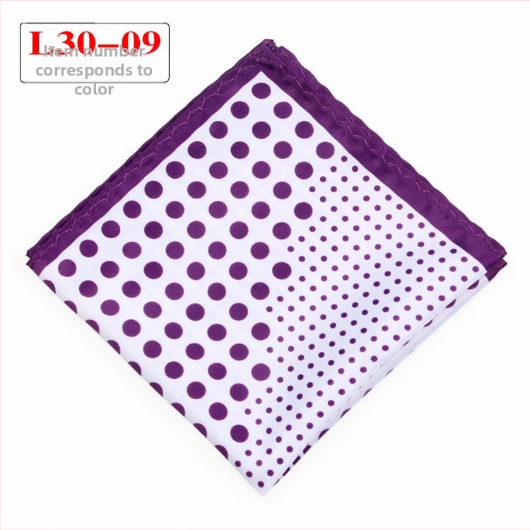 Джобна кърпичка - полиестерни нишки, извит кант, вечерно облекло, Пролет 2023