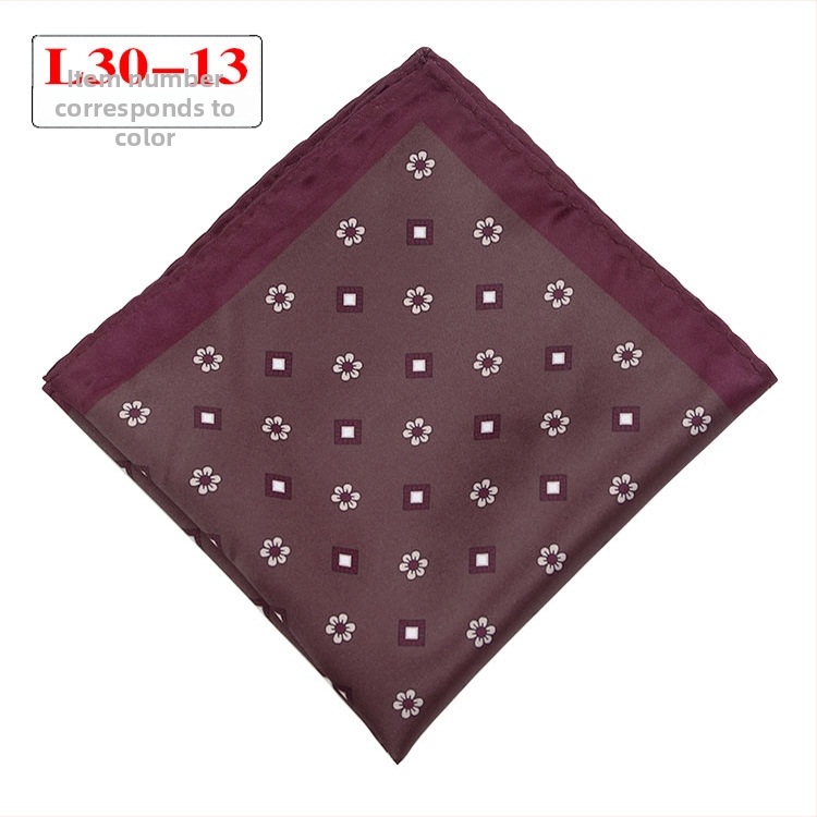 Джобна кърпичка - полиестерни нишки, извит кант, вечерно облекло, Пролет 2023