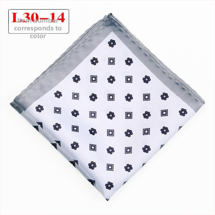 Джобна кърпичка - полиестерни нишки, извит кант, вечерно облекло, Пролет 2023