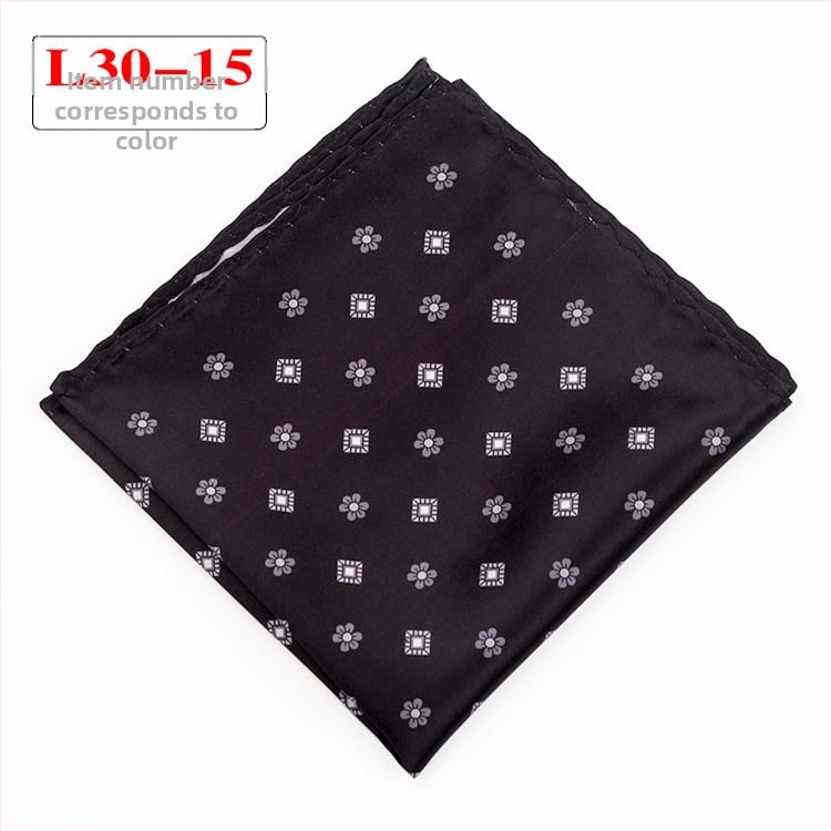 Джобна кърпичка - полиестерни нишки, извит кант, вечерно облекло, Пролет 2023