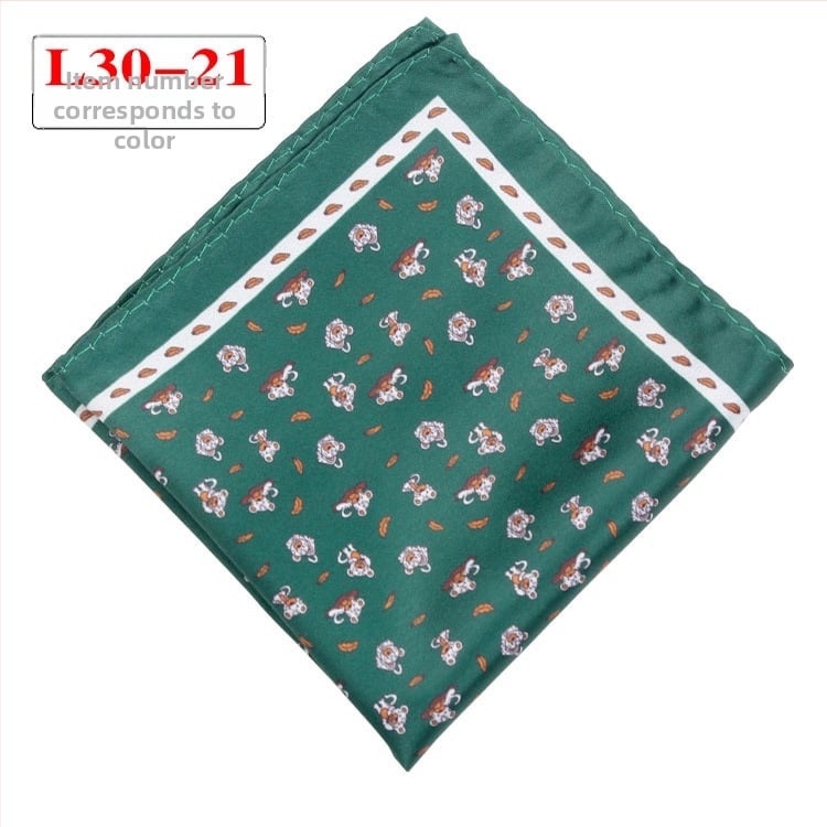 Джобна кърпичка - полиестерни нишки, извит кант, вечерно облекло, Пролет 2023