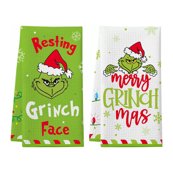 Mikrofiberist käterätik köögile ja näole 3D-trükitud motiiviga - 150d lõng, kaal 100-120 g