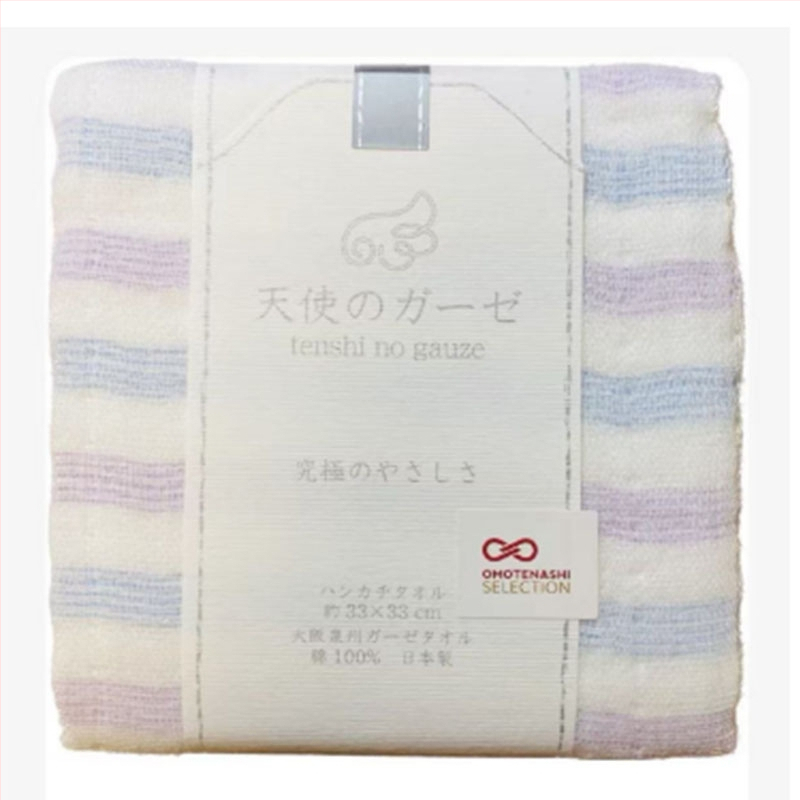 Rätik/Näo rätik – Imabari, puhas puuvillane gaze, 100D lõng, lihtne kudumine, 80–100 g