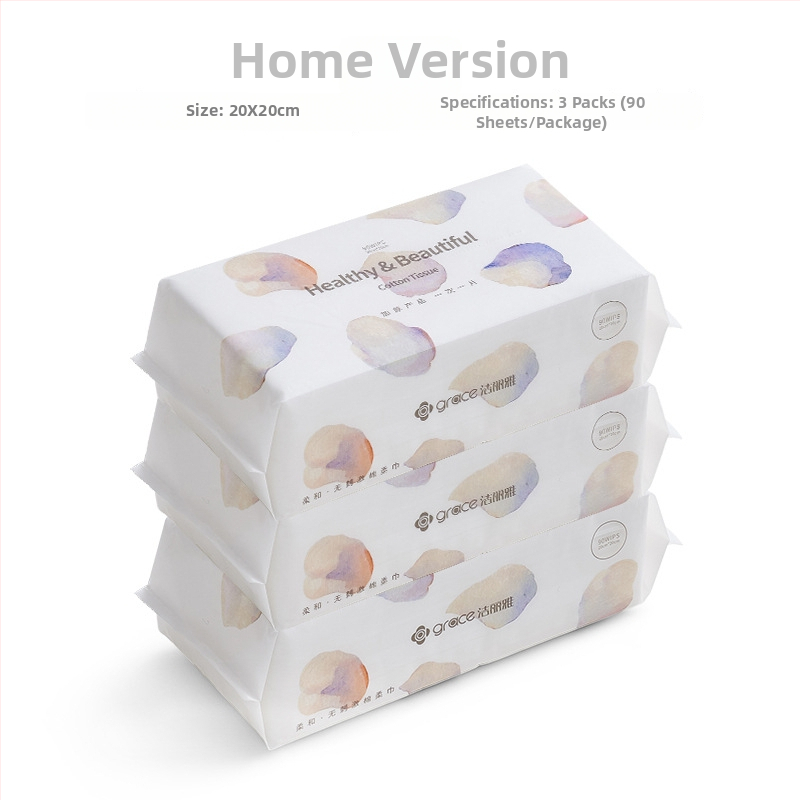 Grace Jie Liya arc törlőkendők, növényi rost, egyszer használatos, formázási folyamat, testreszabás nélkül