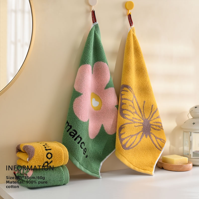 Poliestera kokvilnas sejas un roku dvielis, 100d diegi, vienkāršs audums, novietojams mājas uzsūkjošs dvielis