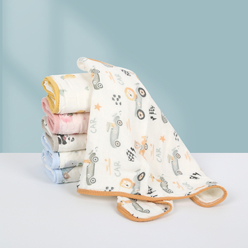 Bērnu un zīdaiņu sejas dvieli no 100% kokvilnas, marles kvadrātveida dvielis, 40s diegi, šūts, zem 50 g