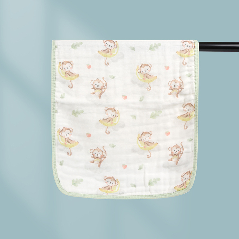 Bērnu un zīdaiņu sejas dvieli no 100% kokvilnas, marles kvadrātveida dvielis, 40s diegi, šūts, zem 50 g