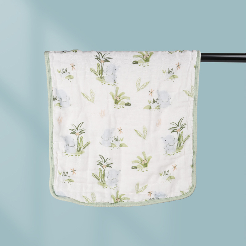 Bērnu un zīdaiņu sejas dvieli no 100% kokvilnas, marles kvadrātveida dvielis, 40s diegi, šūts, zem 50 g