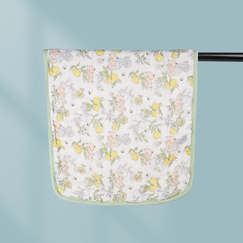 Bērnu un zīdaiņu sejas dvieli no 100% kokvilnas, marles kvadrātveida dvielis, 40s diegi, šūts, zem 50 g