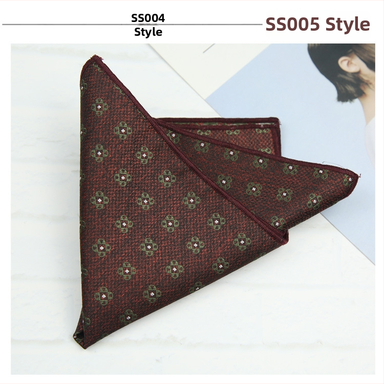 Kabatas lakatiņš sakai ar ziedu Jacquard rakstu, poliestera audums, poliestera iekšpuse