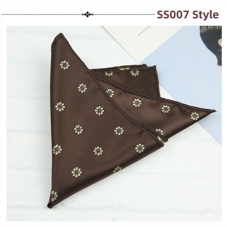 Kabatas lakatiņš sakai ar ziedu Jacquard rakstu, poliestera audums, poliestera iekšpuse