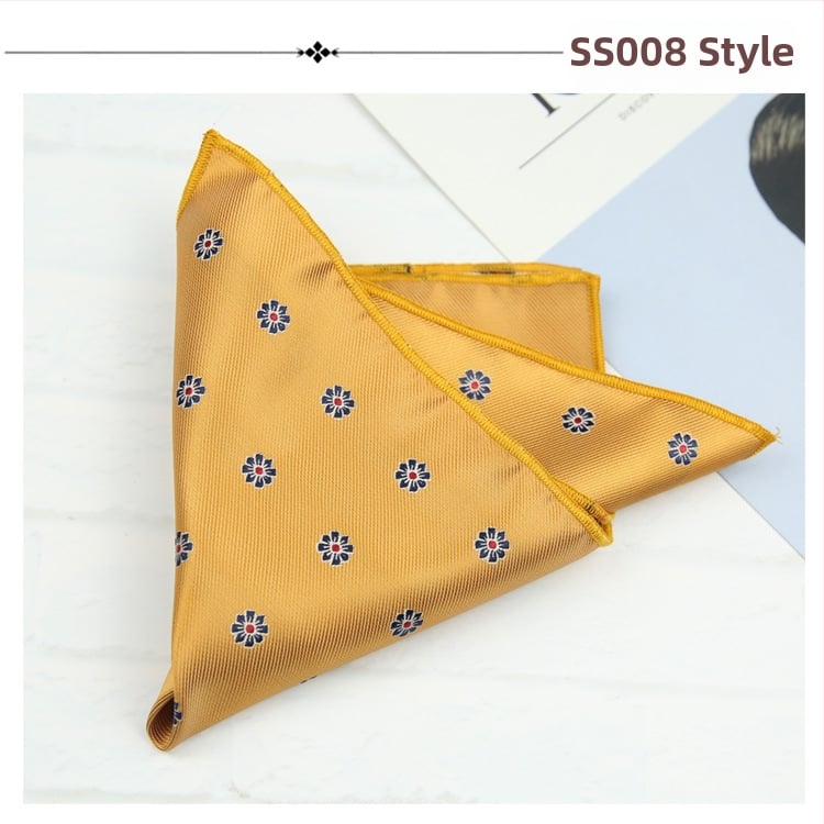 Kabatas lakatiņš sakai ar ziedu Jacquard rakstu, poliestera audums, poliestera iekšpuse