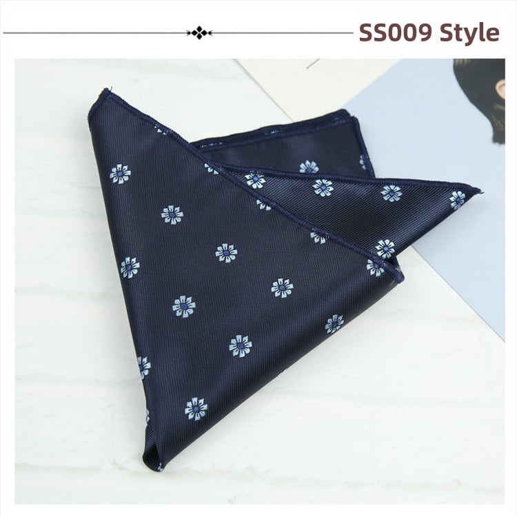 Kabatas lakatiņš sakai ar ziedu Jacquard rakstu, poliestera audums, poliestera iekšpuse