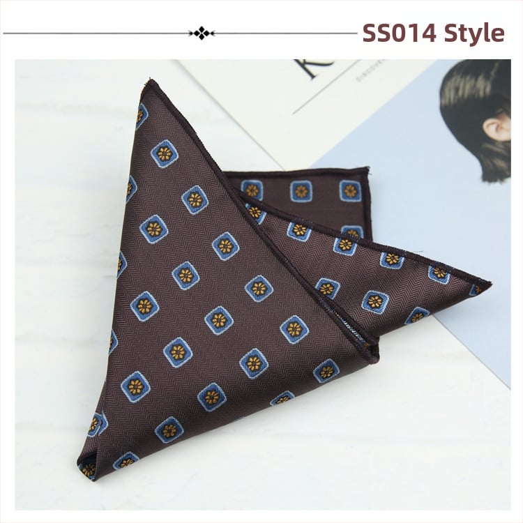 Kabatas lakatiņš sakai ar ziedu Jacquard rakstu, poliestera audums, poliestera iekšpuse