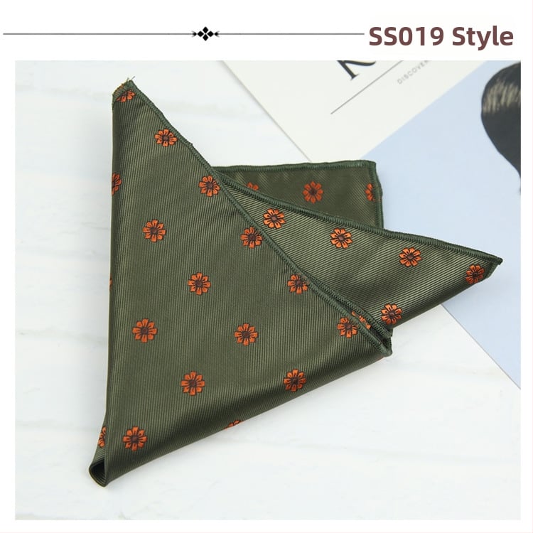 Kabatas lakatiņš sakai ar ziedu Jacquard rakstu, poliestera audums, poliestera iekšpuse