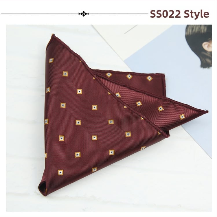 Kabatas lakatiņš sakai ar ziedu Jacquard rakstu, poliestera audums, poliestera iekšpuse