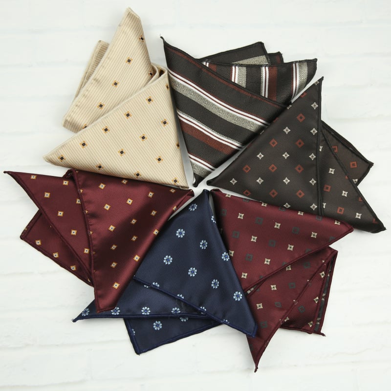 Kabatas lakatiņš sakai ar ziedu Jacquard rakstu, poliestera audums, poliestera iekšpuse