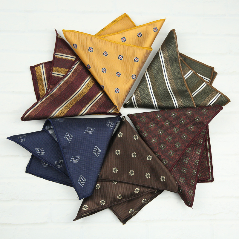 Kabatas lakatiņš sakai ar ziedu Jacquard rakstu, poliestera audums, poliestera iekšpuse