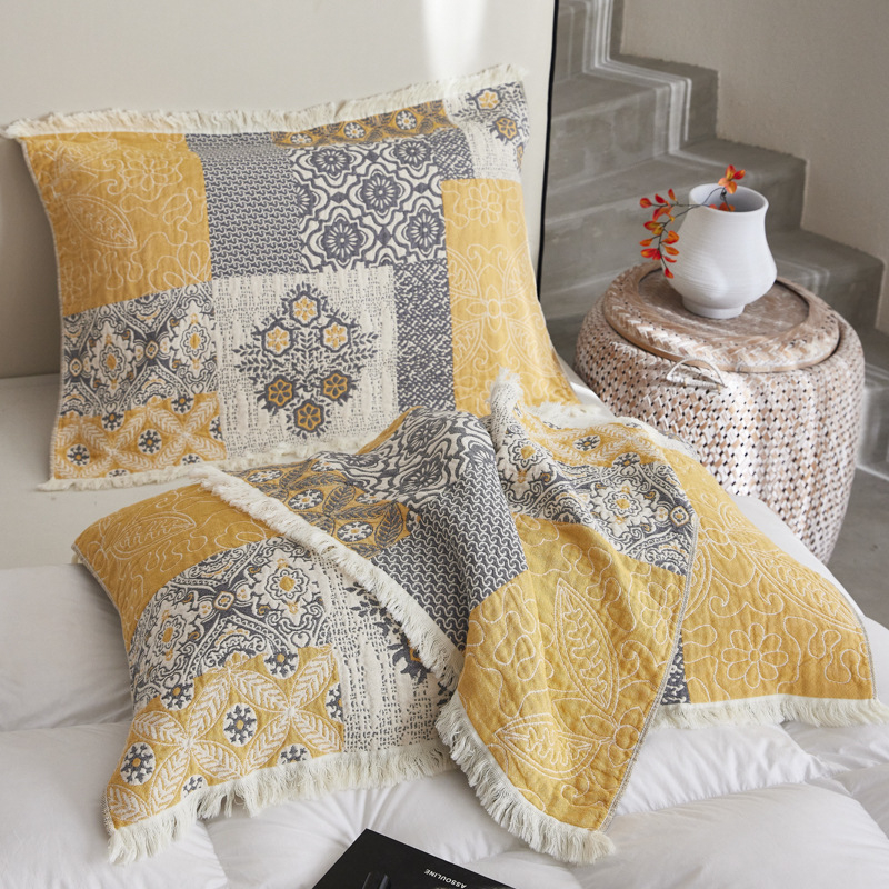 100% pamut jacquard díszítésű párnahuzat – 2 darabos készlet – minden évszakra, anyai- és csecsemő osztály