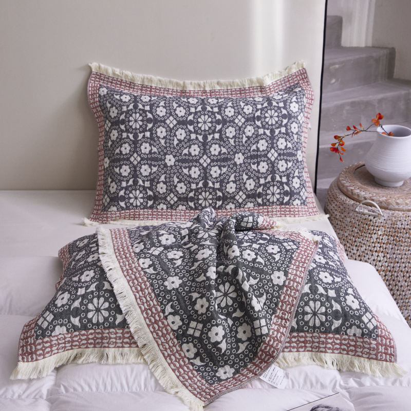 100% pamut jacquard díszítésű párnahuzat – 2 darabos készlet – minden évszakra, anyai- és csecsemő osztály