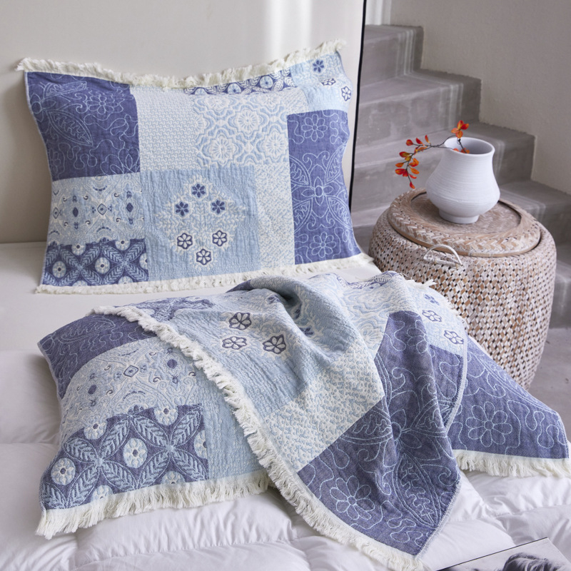 100% pamut jacquard díszítésű párnahuzat – 2 darabos készlet – minden évszakra, anyai- és csecsemő osztály