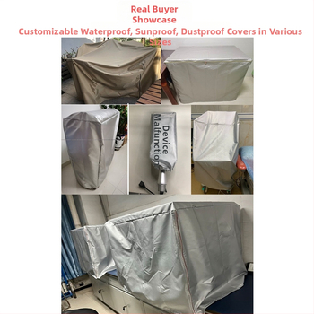 Prilagođena pokrivač prašine za strojeve i opremu, Oxford tkanina s srebrnim premazom, izdržljivo zaštitno kućište za police i uređaje