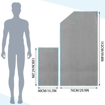 Kiváló mikroszálas strand- és fürdőlepedő, 150D szál, szegélyezés
