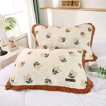 Jastučnica od japanske pamuke z osam slojeva gazе, korejski stil čipke, upijanje znoja i prozračnost; mogućnost tiskanja logotipa, personalizacija