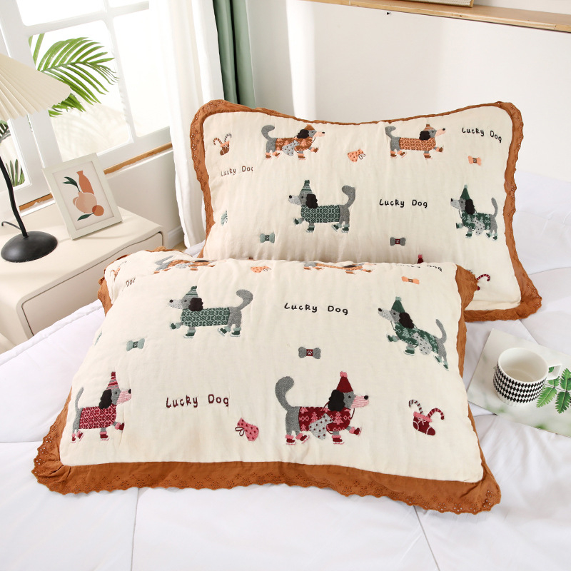 Jastučnica od japanske pamuke z osam slojeva gazе, korejski stil čipke, upijanje znoja i prozračnost; mogućnost tiskanja logotipa, personalizacija