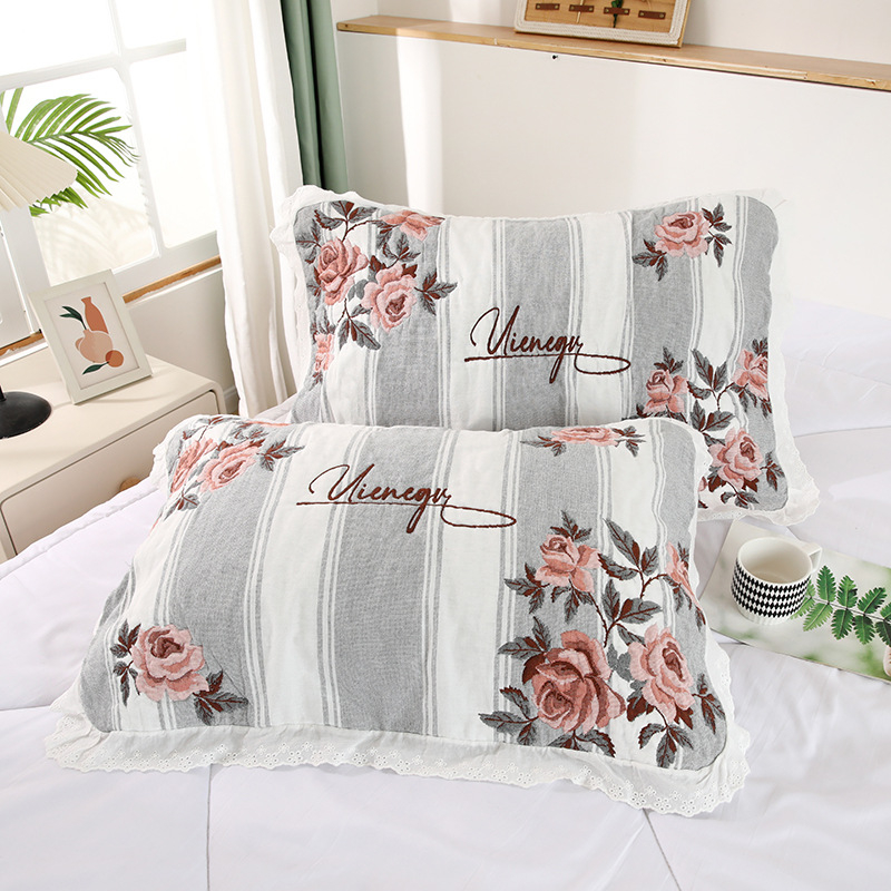 Jastučnica od japanske pamuke z osam slojeva gazе, korejski stil čipke, upijanje znoja i prozračnost; mogućnost tiskanja logotipa, personalizacija