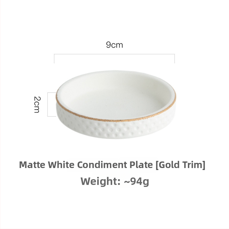 Porcelaninių lėkštų rinkinys, japonų stiliaus retro, keturių vnt., apvalios formos, tinka mikrobangoms, nordiško stiliaus, viešbučiams ir restoranams