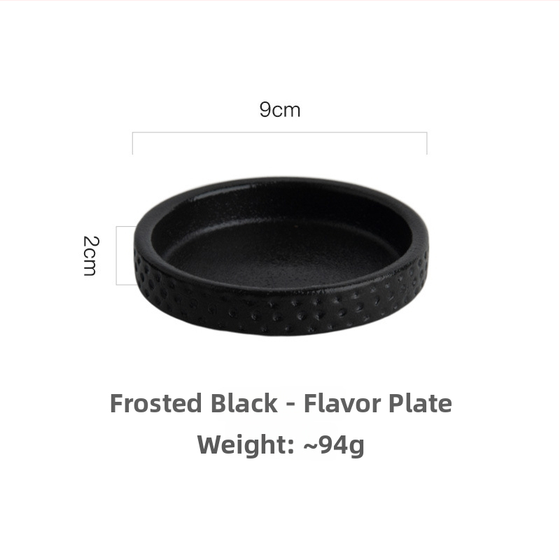 Porcelaninių lėkštų rinkinys, japonų stiliaus retro, keturių vnt., apvalios formos, tinka mikrobangoms, nordiško stiliaus, viešbučiams ir restoranams