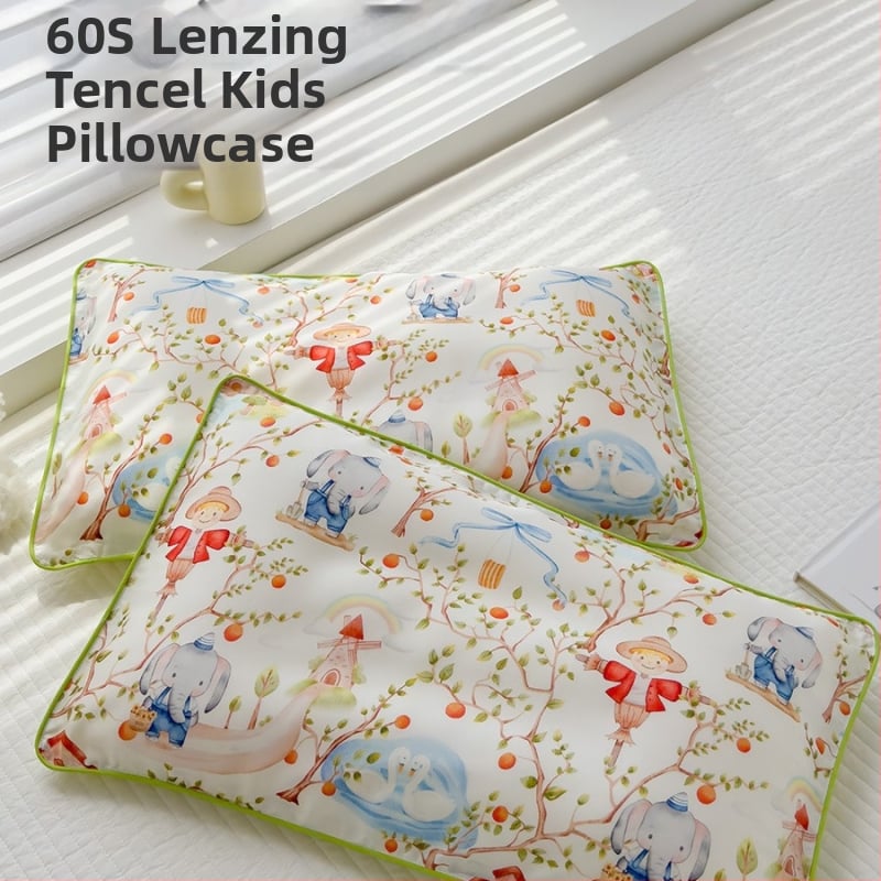 Lyocell padjapüür lastele ja beebidele, 100% Lyocell, 60 niiti, reaktiivne trükkimine ja värvimine, jahutav kangas