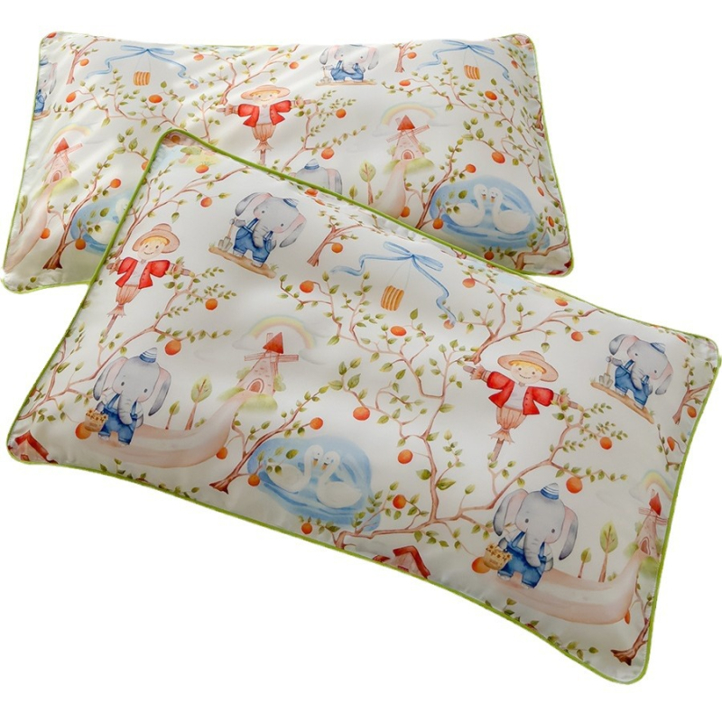 Lyocell spilvendrāna bērniem un zīdaiņiem, 100% Lyocell, 60 pavedieni, reaktīvā drukāšana un krāsošana, dzesējošs audums