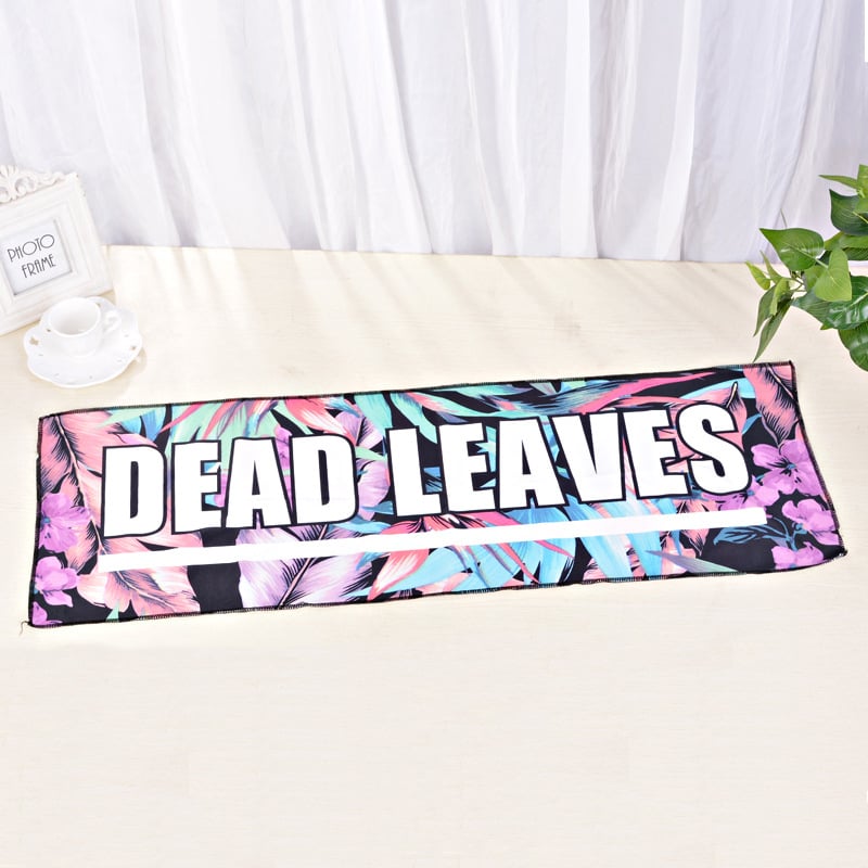 Sportos hűtő kendő, poliészter anyag, gyors nedvszívás 0–5 másodperc, sport kendő, logóval testre szabható (poliszter; 0–5 s nedvszívás; hűtő kendő; sport kendő; testreszabás)