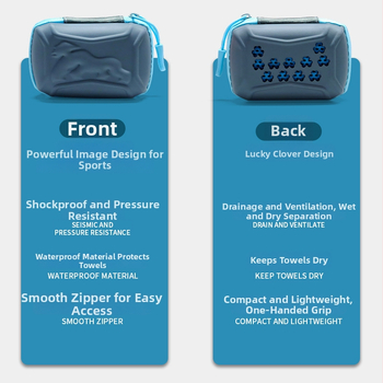 Hordozható sporttörölköző hűsítő, gyorsan száradó, poliészter, 160 g/m², jóga és fitnesz