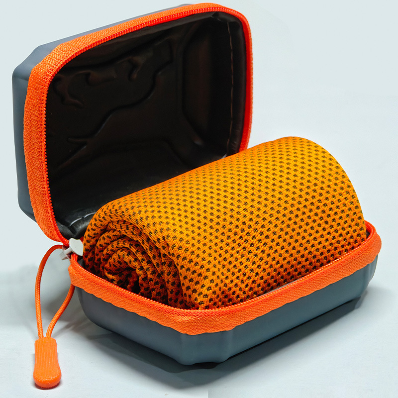 Hordozható sporttörölköző hűsítő, gyorsan száradó, poliészter, 160 g/m², jóga és fitnesz