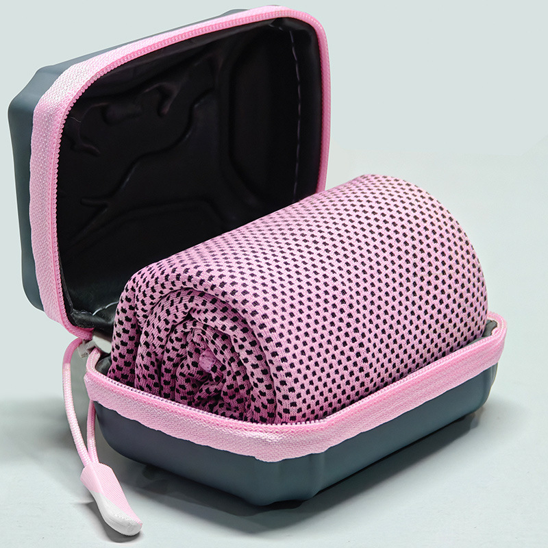 Hordozható sporttörölköző hűsítő, gyorsan száradó, poliészter, 160 g/m², jóga és fitnesz