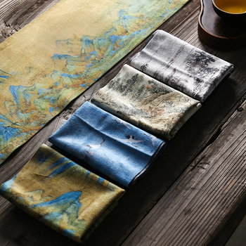 Jinyi υφασμάτινη πετσέτα τσαγιού για σετ Kung Fu, ιαπωνικό στυλ τελετής τσαγιού, συσκευασία σε σακούλα OPP