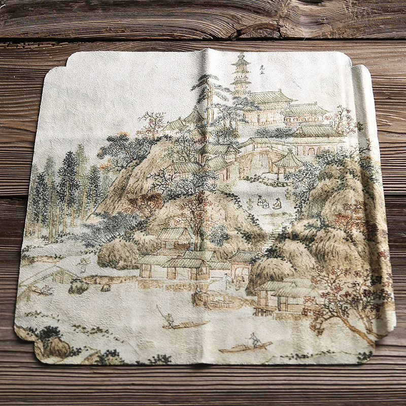 Jinyi υφασμάτινη πετσέτα τσαγιού για σετ Kung Fu, ιαπωνικό στυλ τελετής τσαγιού, συσκευασία σε σακούλα OPP