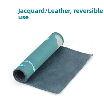 Πατάκι τσαγιού, δέρμα/βρόκα, κινεζικού στυλ, διπλής όψεως, με εκτυπωμένο λογότυπο, υψηλής ποιότητας